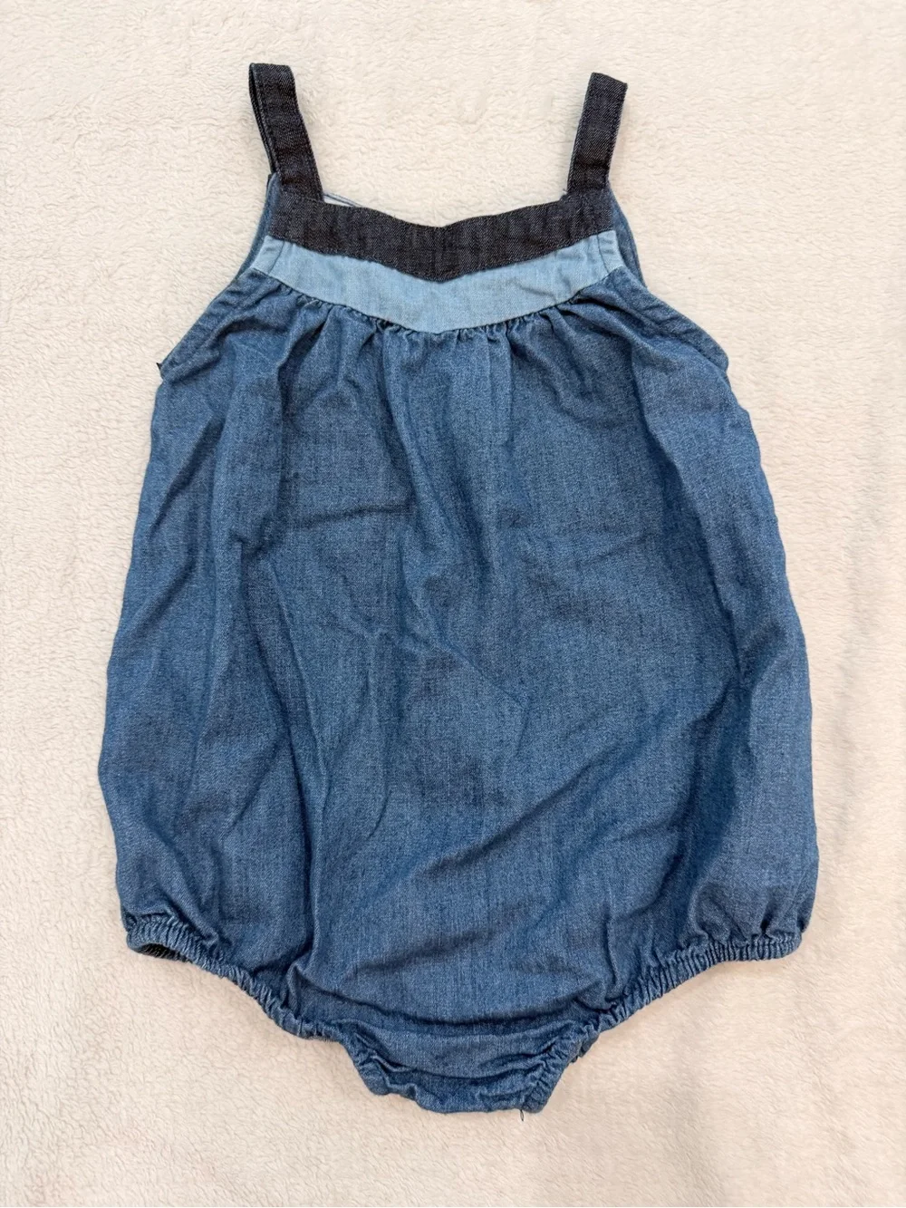 100% Cotton Denim Baby Onsie